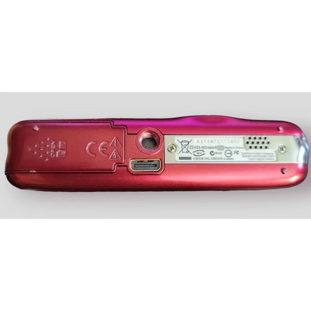 Red Kodak EasyShare V803 Battery Charger NOT Included- For Parts Only